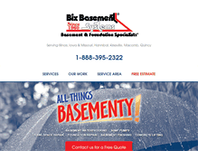 Tablet Screenshot of bixbasementsolutions.com